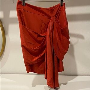 Juicy Couture Asymmetrical terracotta Skirt 100% silk